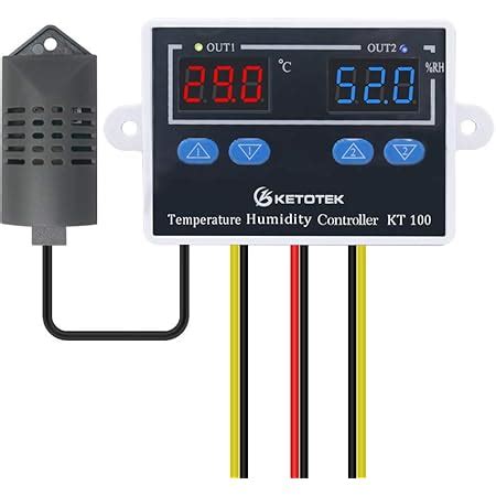 termostato con misuratore di umidità|Termostato con controllo umidità e sonda esterna.